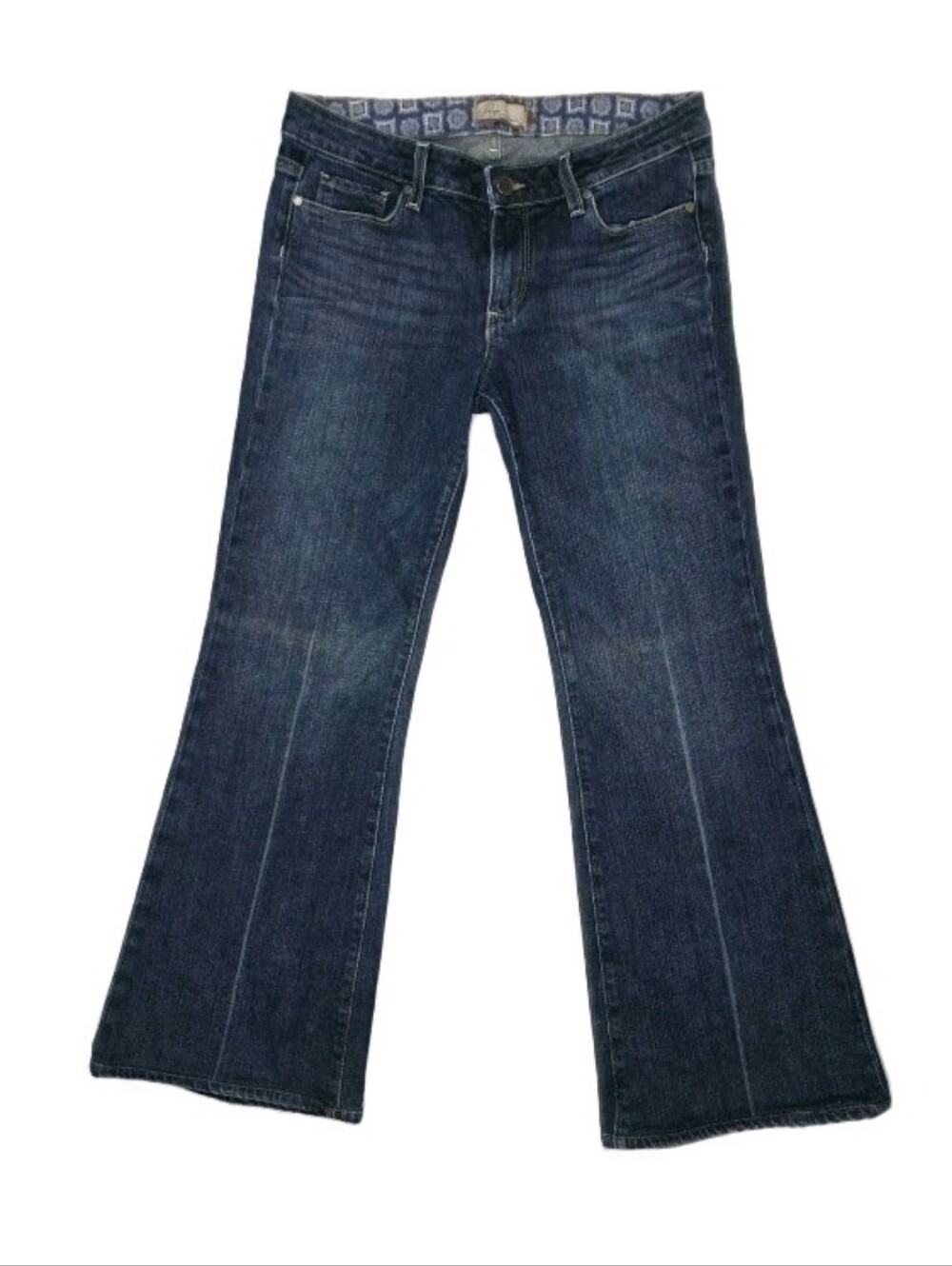 Paige Robertson Flare Jeans Women's Size 30 Low Rise Y2K Boho USA